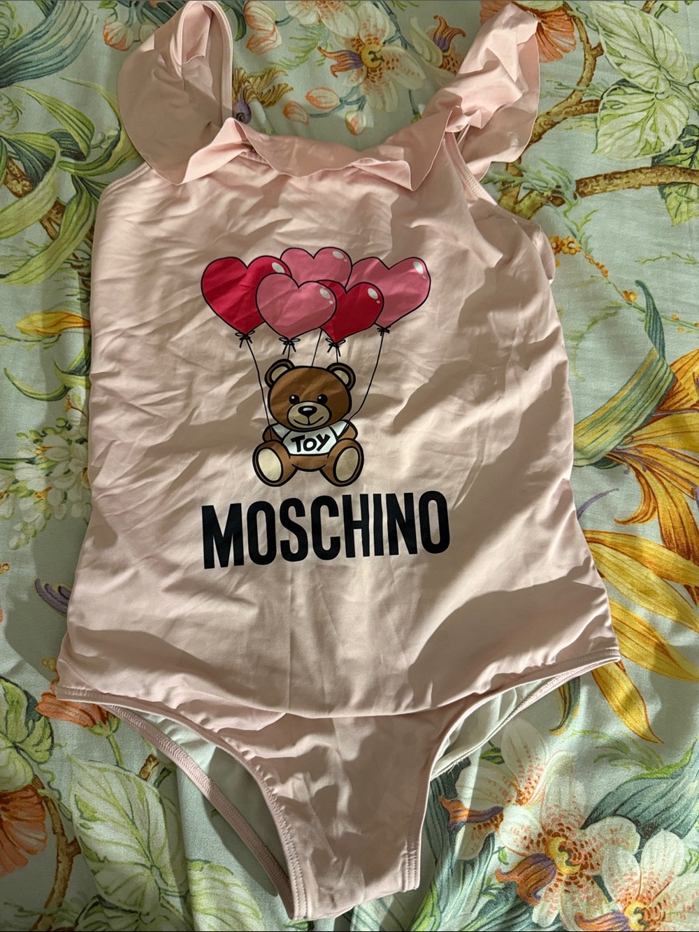 Moschino Light Pink Teddy Balloon One-Piece Swim